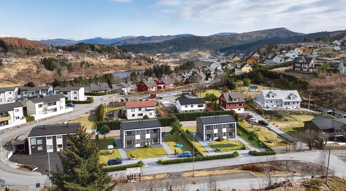 Tomannsbolig illustrasjon.